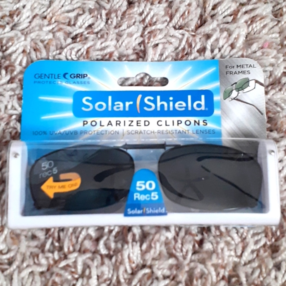 Solar Sheild Clip on sunglasses, polarized, 50 Rec5